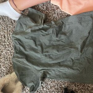 Green Lulu tight fitted top